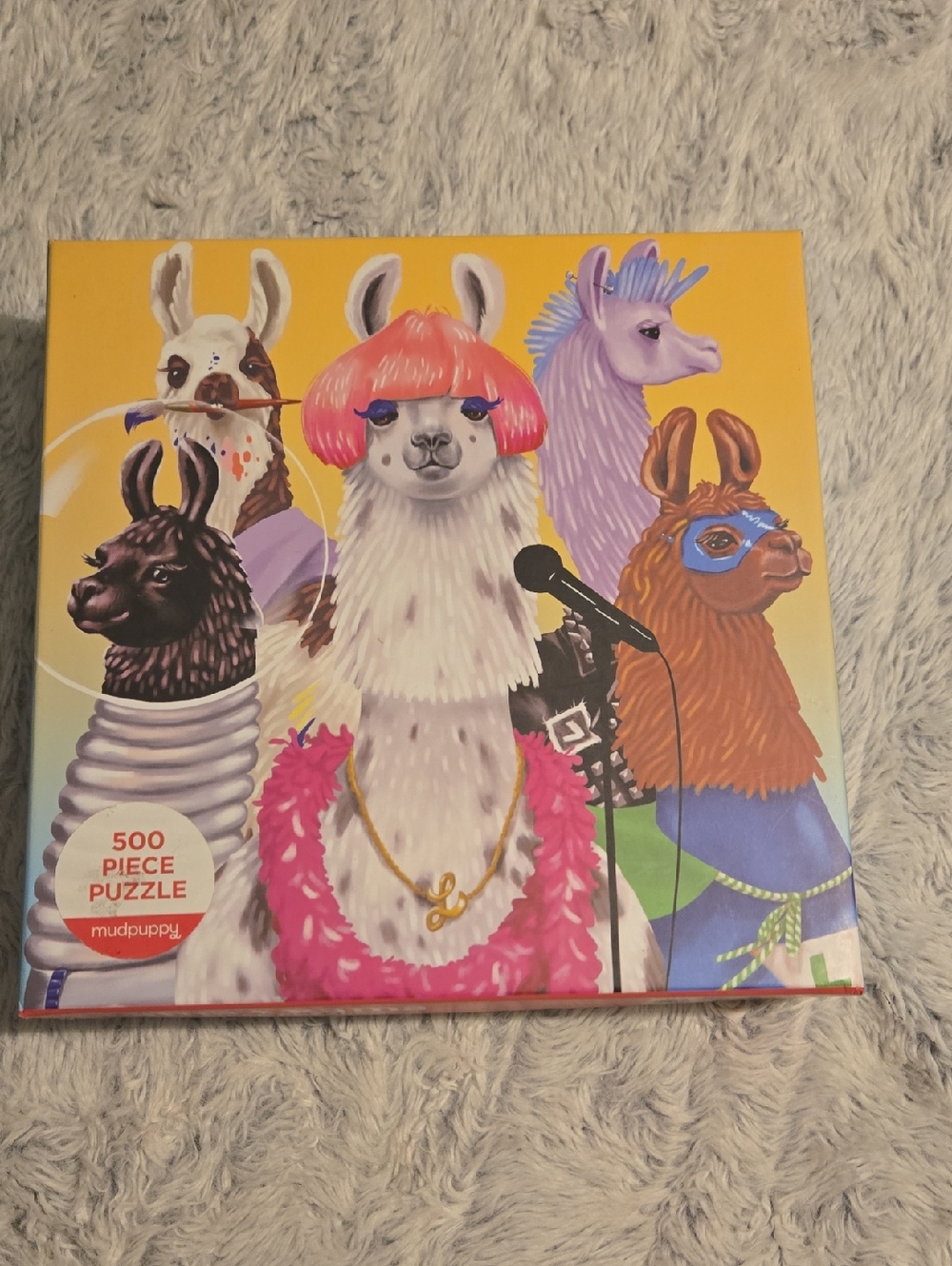 Mudpuppy Llama Rama 500-Piece Puzzle